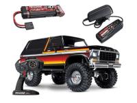 Traxxas 82046-4S1 TRX-4 Ford Bronco XLT 1/10 Crawler RTR + Batería LiPo de 6700 mAh + Cargador con batería Lipo de 50 C y cargador rápido RC