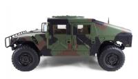 Camión militar estadounidense AMEWI 22420 4x4, escala 1:10, camuflaje parcial, metal, RTR, 16 canales, control remoto, ejes de portal impermeables