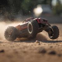 Camión acrobático ARRMA ARA4410V2T4 OUTCAST 4X4 4S V2 BLX 1/10 RTR, rojo