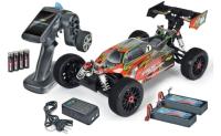 Carson 500409061 Virus 4.1 1/8 Buggy 4WD 4S Brushless 2.4GHz 100% RTR 80Km/h. ¡Baterías Lipo y cargador incluidos !
