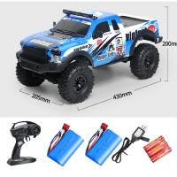 Coche Crawler Ford F150 Pickup Rally escala 1/10 2.4G tracción 4x4 RTR color Azul-Blanco CON BATERÍA EXTRA