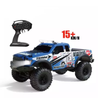 Coche Crawler Ford F150 Pickup Rally escala 1/10 2.4G tracción 4x4 RTR color Azul-Blanco CON BATERÍA EXTRA