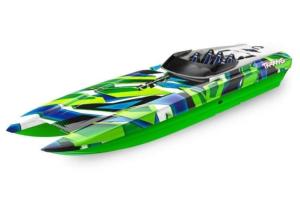 Traxxas 57046-4 Catamarán M41 Barco de carreras sin escobillas de fuselaje ancho TSM