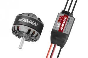 COMBO MOTOR Y VARIADOR AVION  KAVAN 2822 1400KV Y VARIADOR 20A