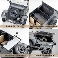 Coche rc crawler 4X4 ROCHOBBY 1/12 WWII Type 82 Kubelwagen RTR ROC11241RTRGY