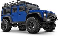  TRAXXAS TRX-4 4WD 1/10 SCALE & TRAIL CRAWLER LAND ROVER DEFENDER AZUL CON LIPO 6500 MAH 2S Y SERVO 35KG