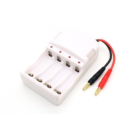 Cargador baterías recargables AAA y AA 12V