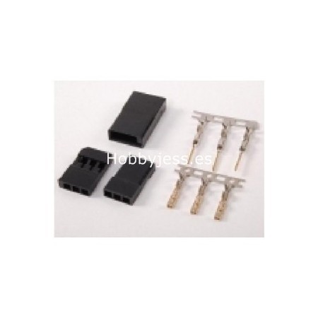 Conector macho hembra para servo