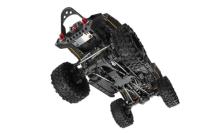 DF-Models 3163 DF-4S PRO Crawler 1:10, distancia entre ejes de 313 mm, 2,4 GHz RTR, amarillo en caja de transporte