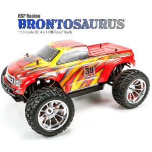 Monster 4x4 1:10 Brontosaurus HSP LIPO 2.4G ROJO CON EMISORA AJUSTABLE