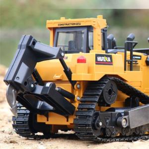 BULLDOZER EXCAVADORA CON ORUGA Y ESCARIFICADORA HUINA1569 1/16 2.4HGZ