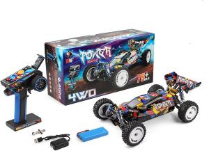 Coche Buggy Brushless Wltoys 124007 V5 4X4 escala 1:12 con bateria LIPO velocidad 75km/h