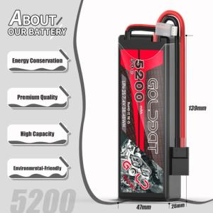 BATERIA GOLD 5200MAH 7,4V 2S 80C CAJA DURA PERFECTA CRAWLER