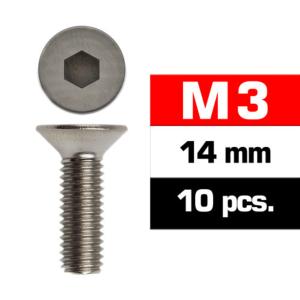 TORNILLOS M3X14MM AVELLANADO ULTIMATE 10 UNID